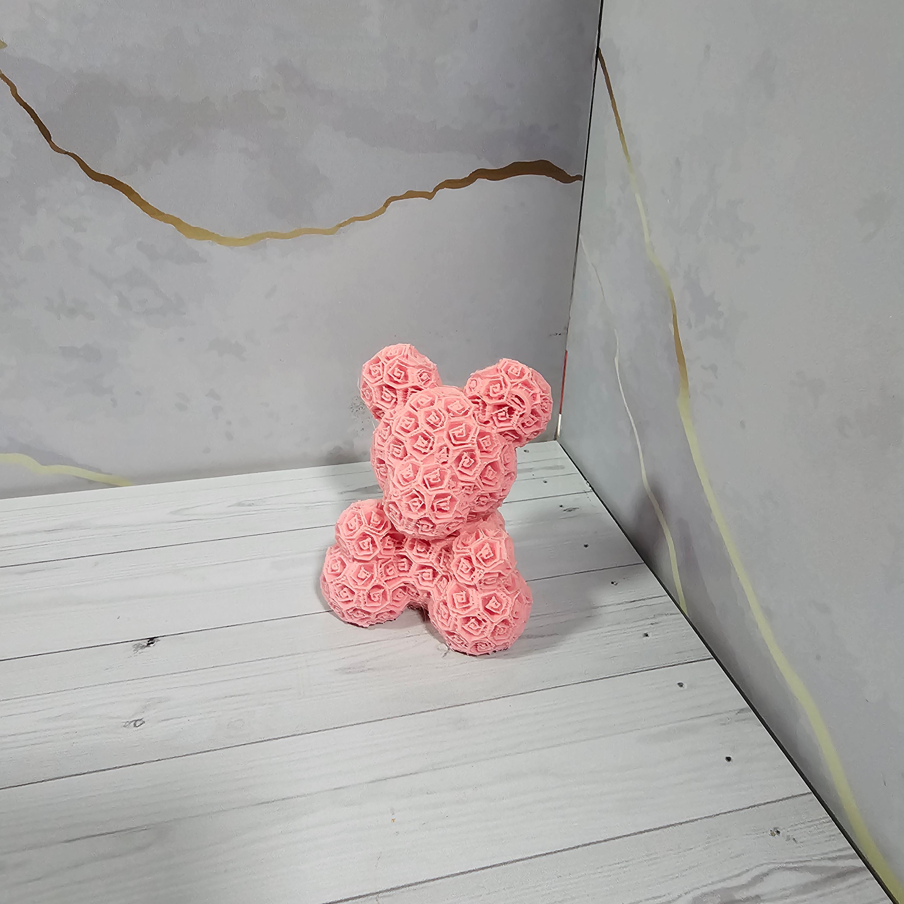 Llavero Oso de Rosas 3D - Ternura en tus Manos