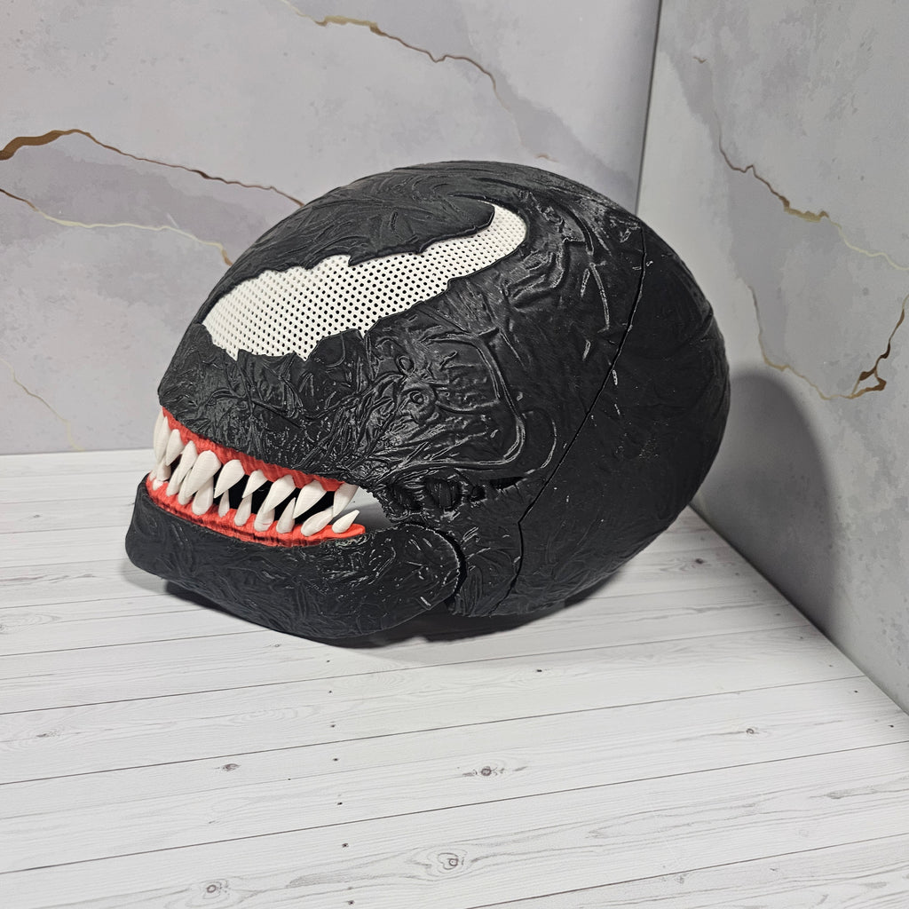 Máscara Coleccionable Venom 3D Wearable - Textura Simbionte Premium - Viña 3D