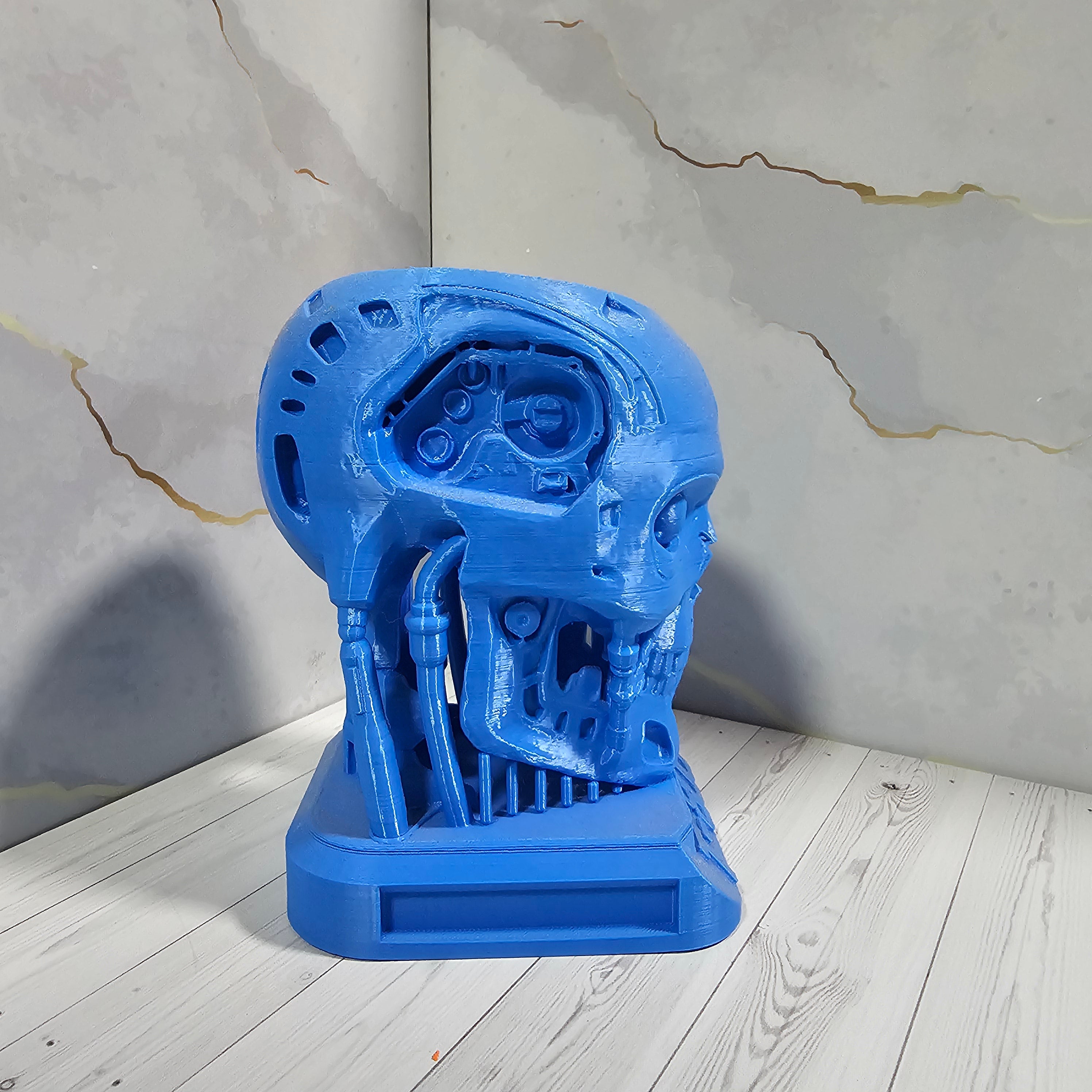 Macetero / Porta Lápices Terminator T-800 - Busto 3D - Viña 3D
