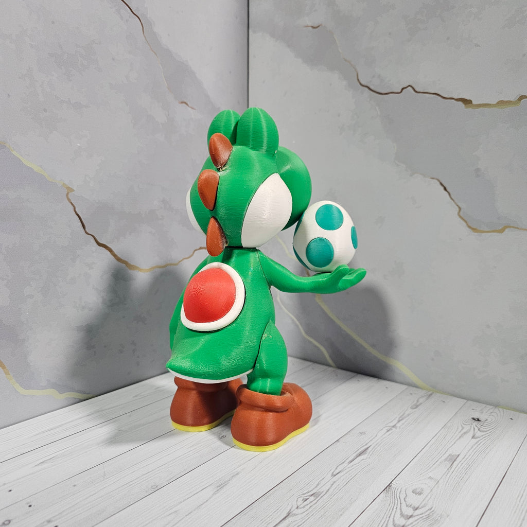 Yoshi Coleccionable 25cm con Huevo – Figura Impresa en 3D por Viña 3D
