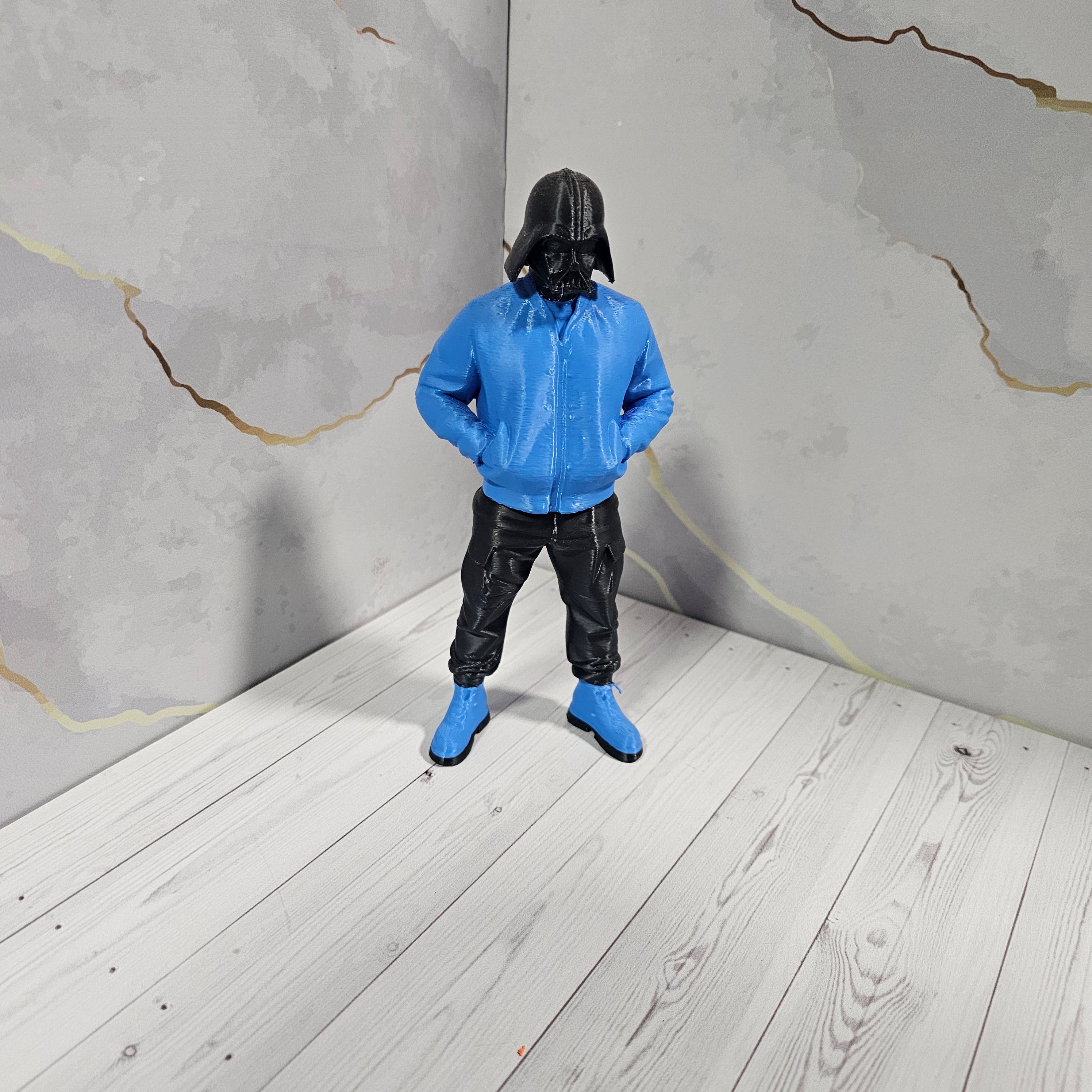 Darth Vader Urbano Miniatura - Estilo Pop-Art y Coleccionable - Viña 3D