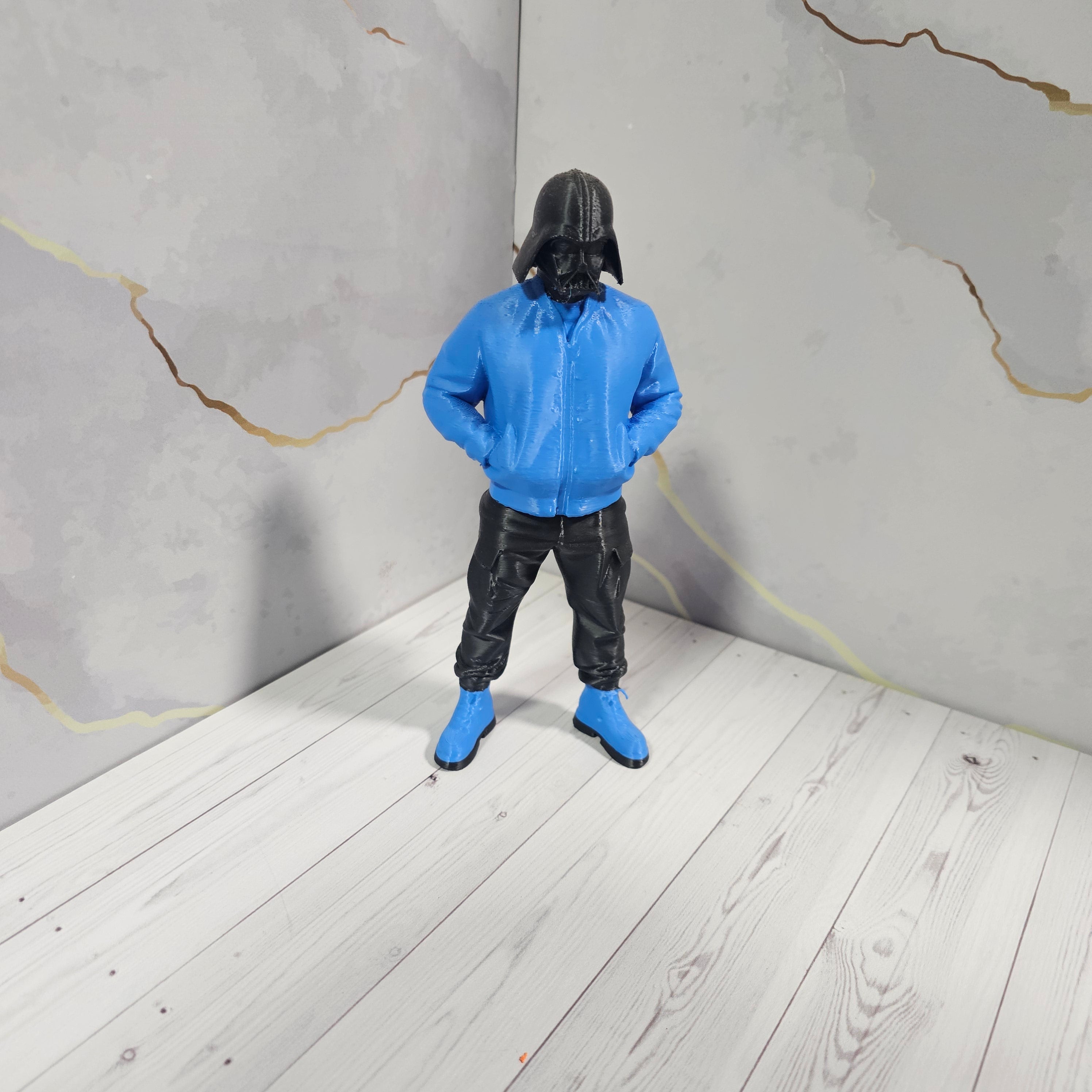 Darth Vader Urbano Miniatura - Estilo Pop-Art y Coleccionable - Viña 3D