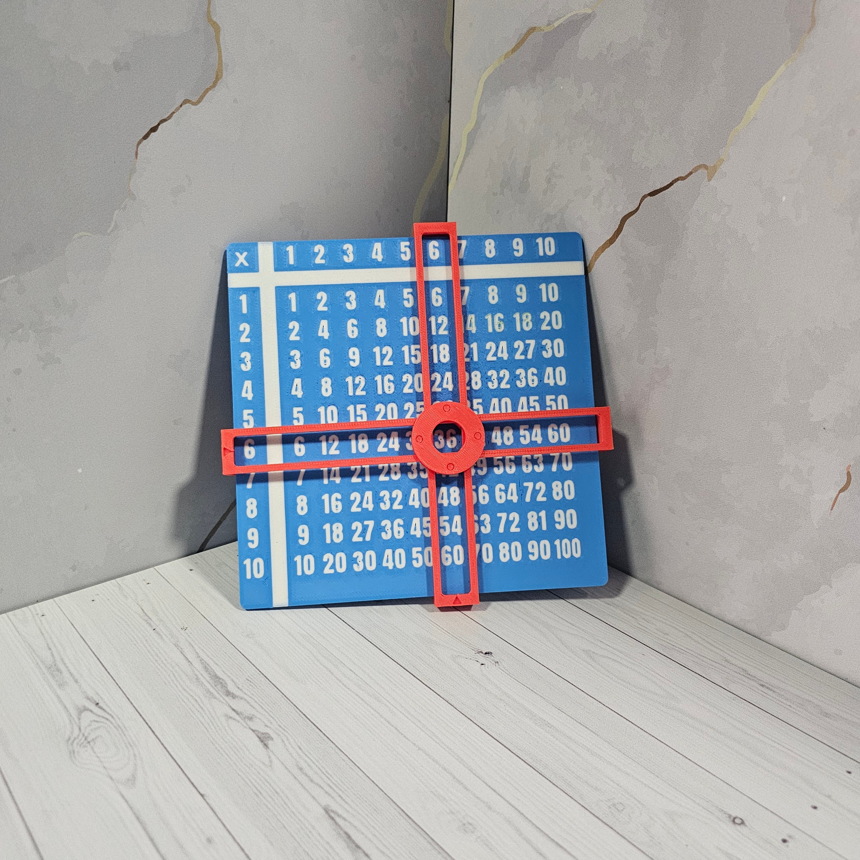 Tabla de Multiplicar Interactiva (Pitagórica) con Selector - Impresión 3D