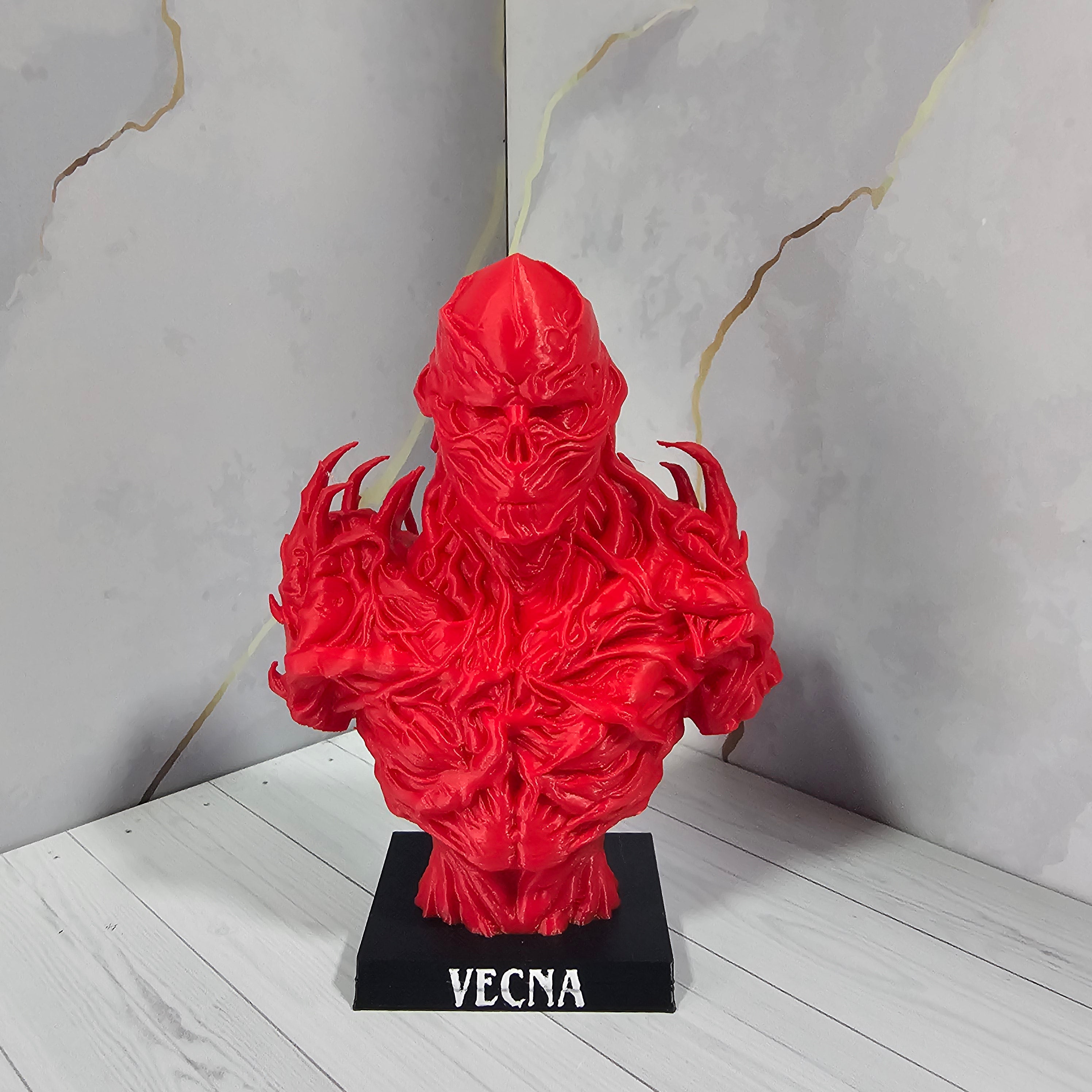 Busto de Vecna "Stranger Things" - Impresión 3D Coleccionable - Rojo