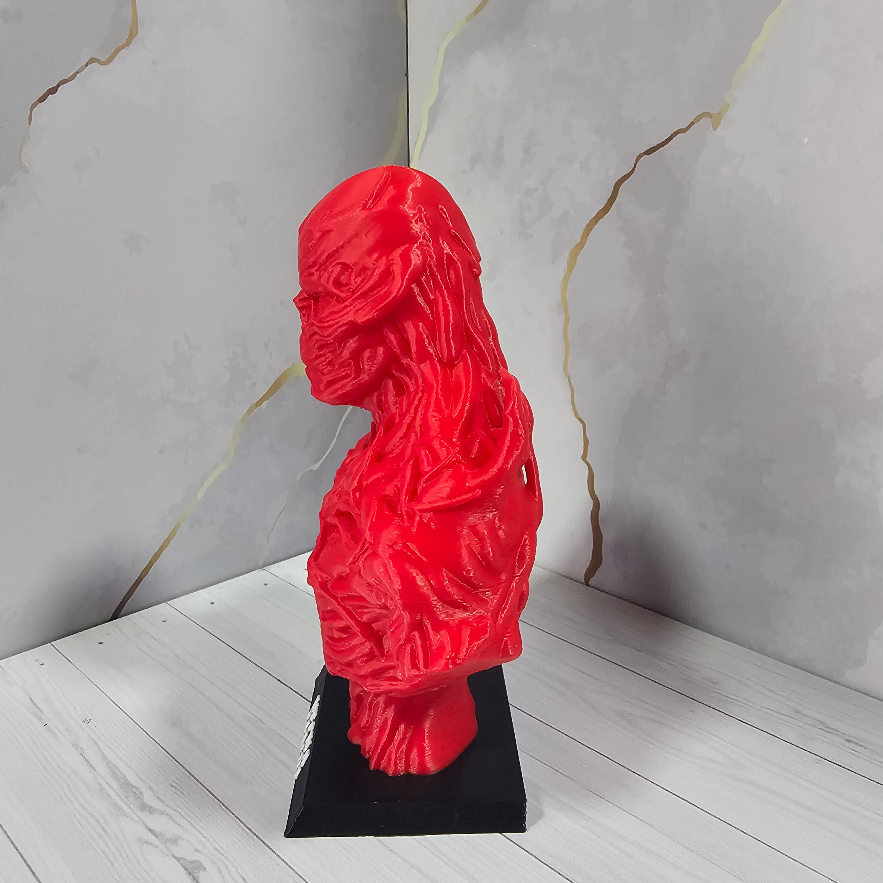 Busto de Vecna "Stranger Things" - Impresión 3D Coleccionable - Rojo