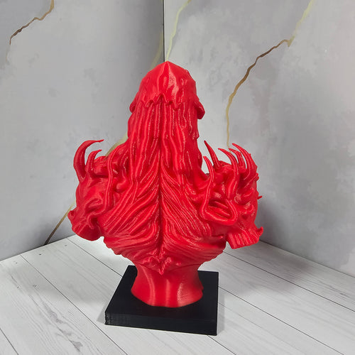 Busto de Vecna "Stranger Things" - Impresión 3D Coleccionable - Rojo