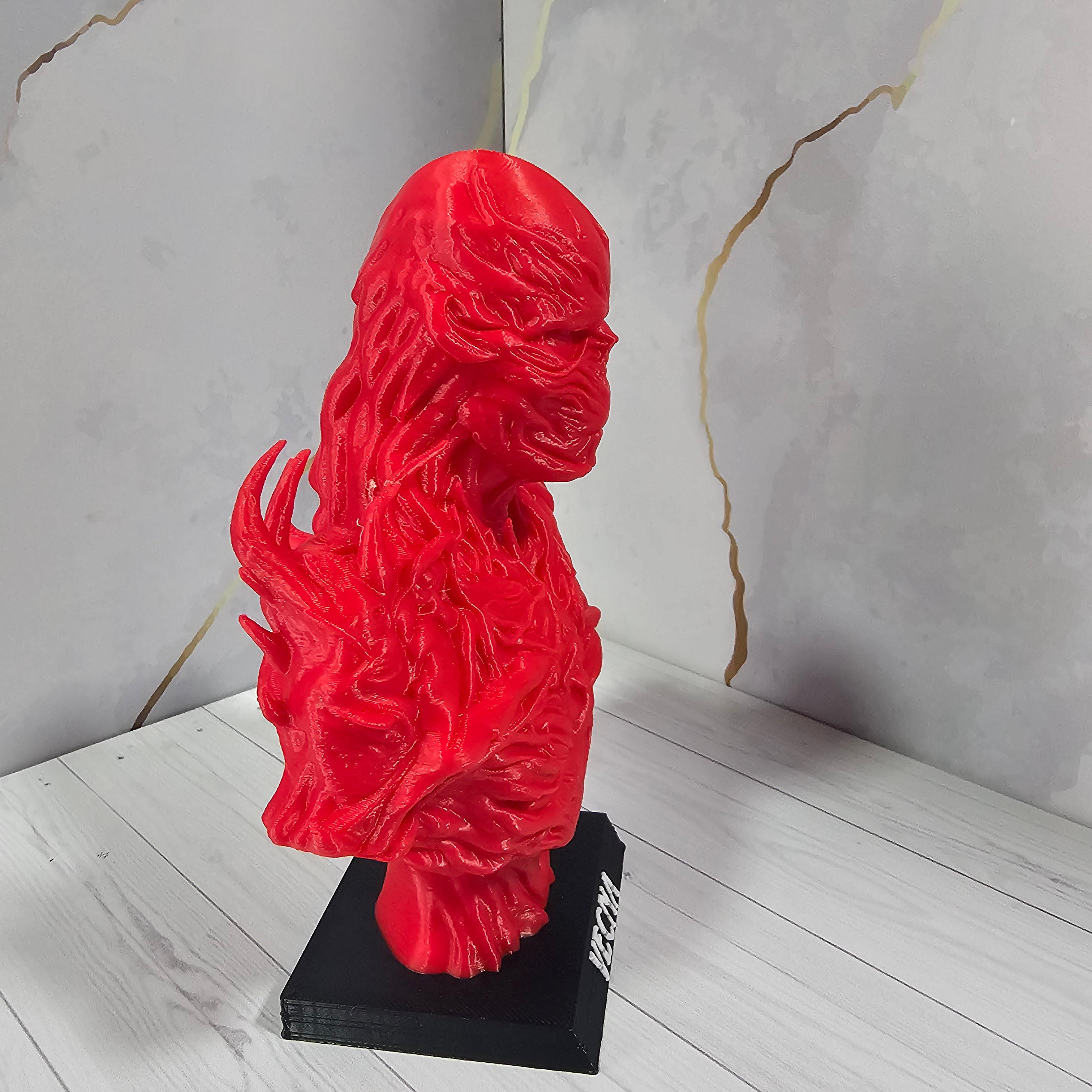 Busto de Vecna "Stranger Things" - Impresión 3D Coleccionable - Rojo