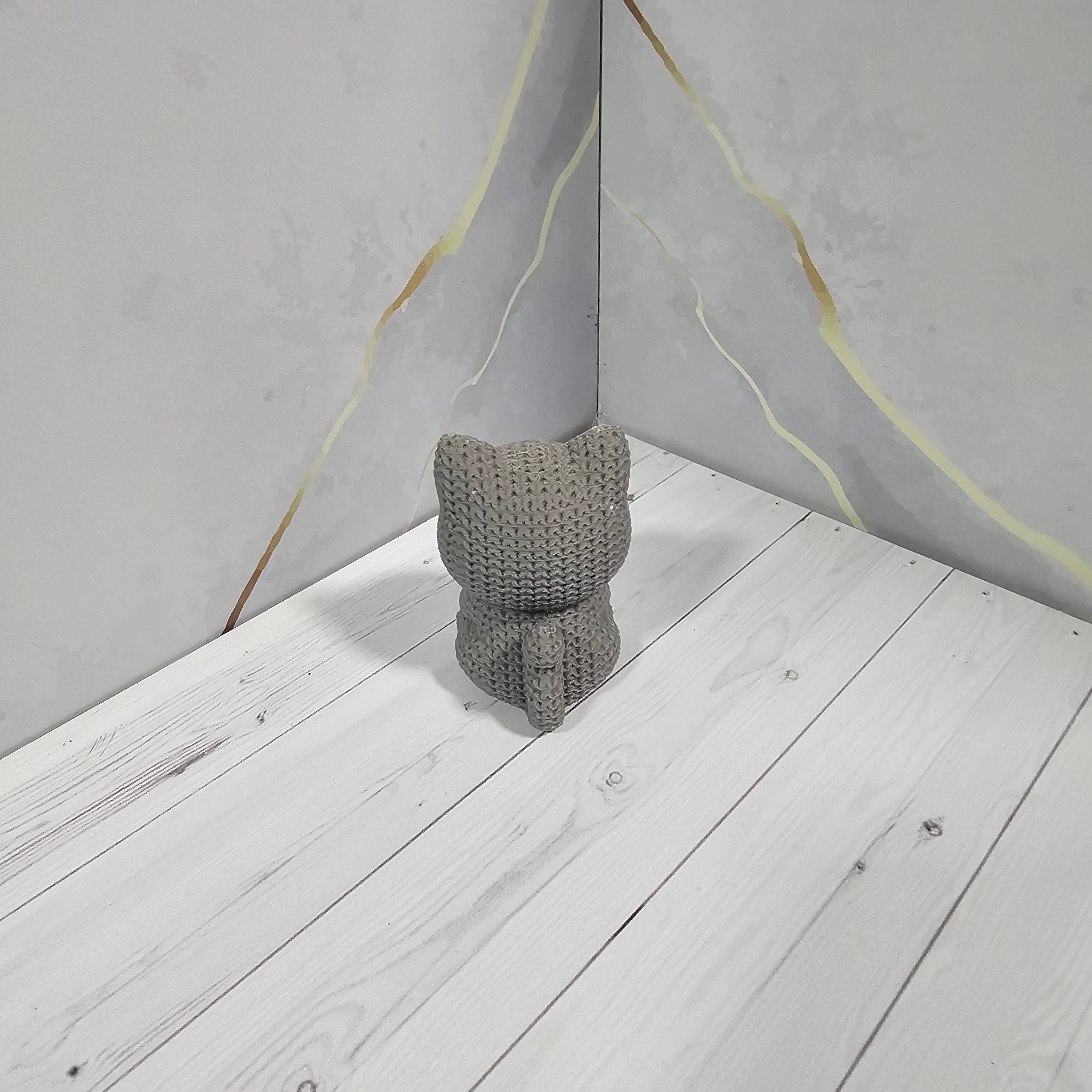 Llavero Gatito "Amigurumi" con Corazón - Impresión 3D Premium de Viña 3D