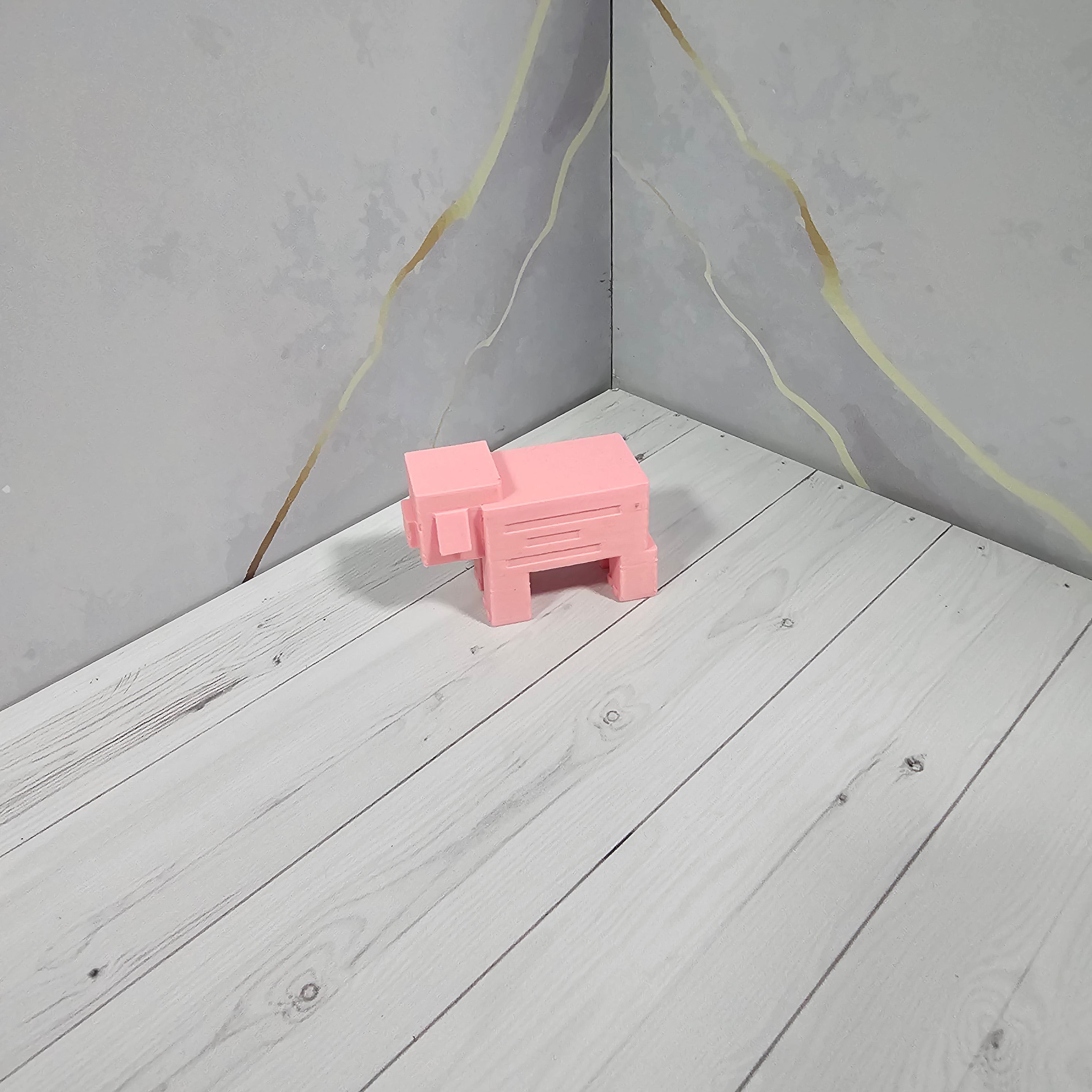 Figura de Cerdito de Minecraft - Impresión 3D Premium de Viña 3D