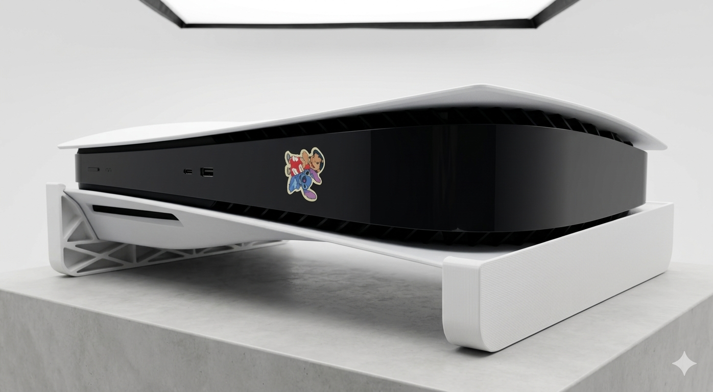 Soportes Horizontales para PlayStation 5 (PS5) - Estabilidad y Ventilación 3D - Viña 3D
