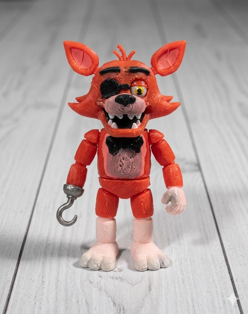 Figura Articulada Foxy (Five Nights at Freddy's) - Impresión 3D Premium de Viña 3D